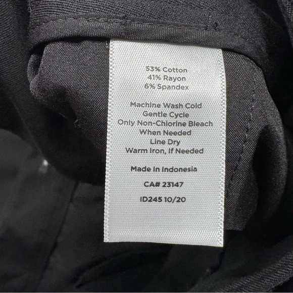 Talbots Newport Pants at waist trouser leg full length NWT 18 black office - Picture 10 of 16